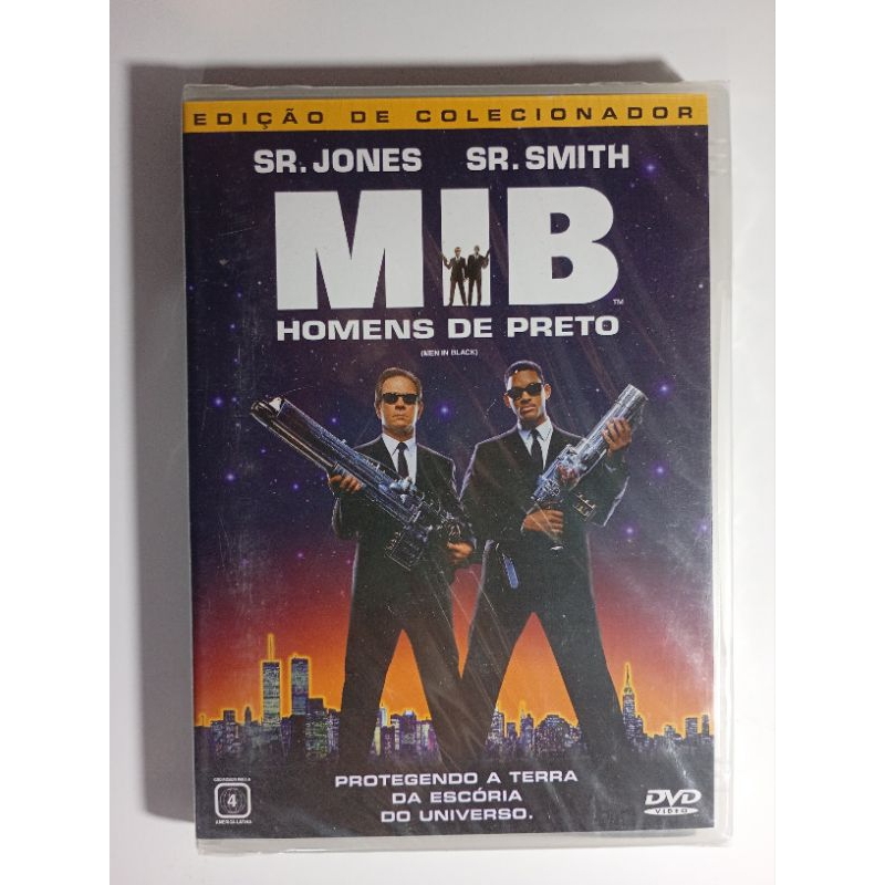 Dvd Mib Homens De Preto Lacrado Will Smith Tommy Lee Jones