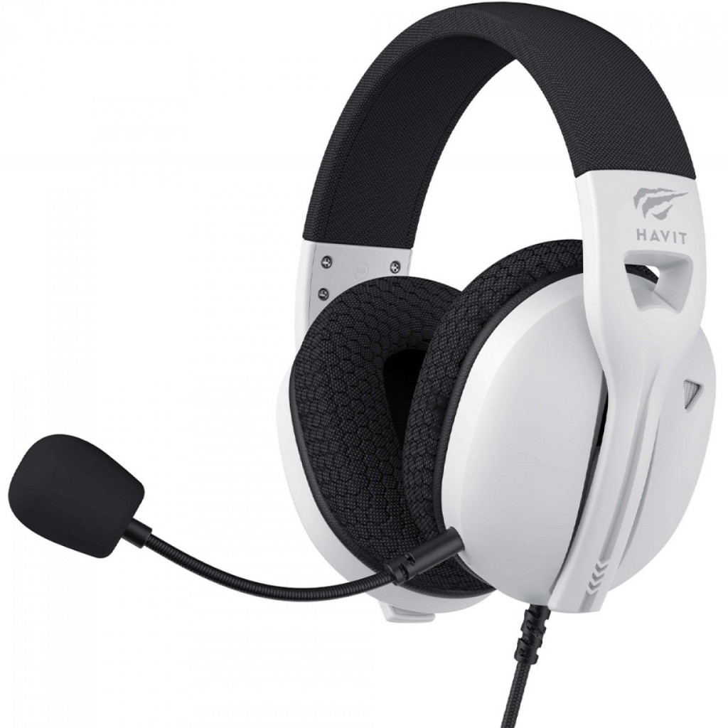 Headset Gamer Havit Fuxi-H5d, 3.5mm, Drivers de 50mm, Preto/Branco