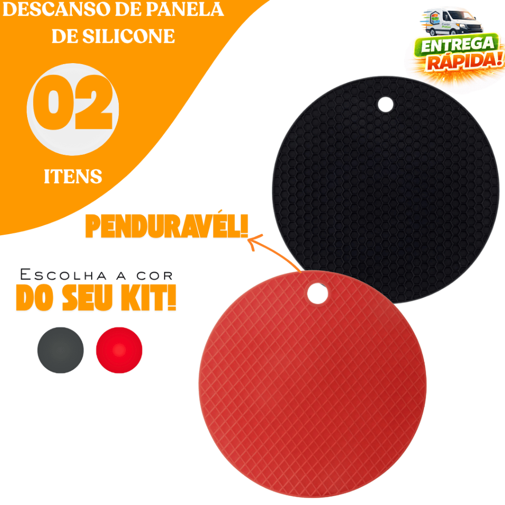 Kit 02/04/06 Descanso de Panela Silicone Cozinha Panela Quente Cozinha Resistente Restaurante em Oferta na Shopee