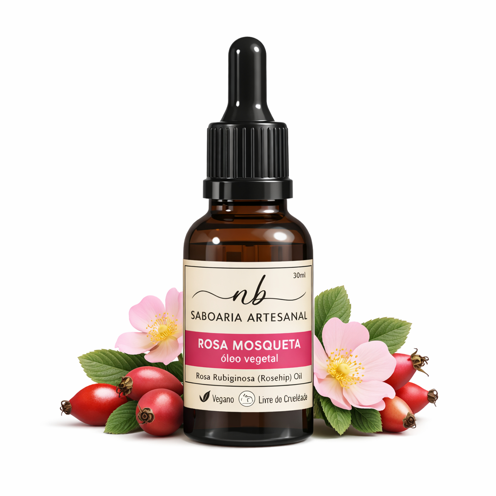 Óleo Vegetal de Rosa Mosqueta 100% Puro Clareador de Manchas