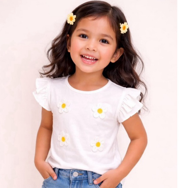 blusinhas infantiles,com florcinha 3D bem lindas,tamnahos disponibles 4,6,8,10,12