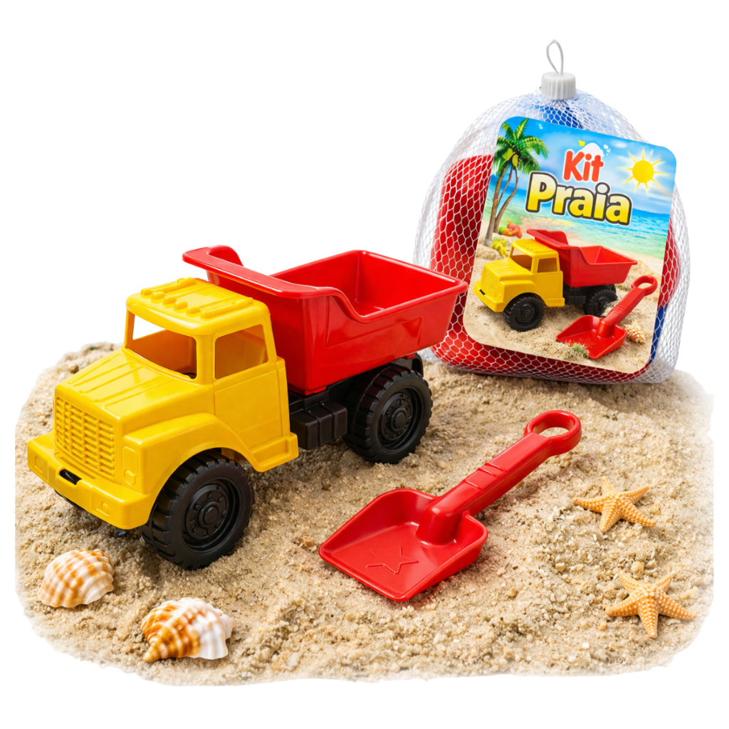 Caminhão Basculante Com Pá De Areia Brinquedo Praia Parquinho em Oferta na Shopee