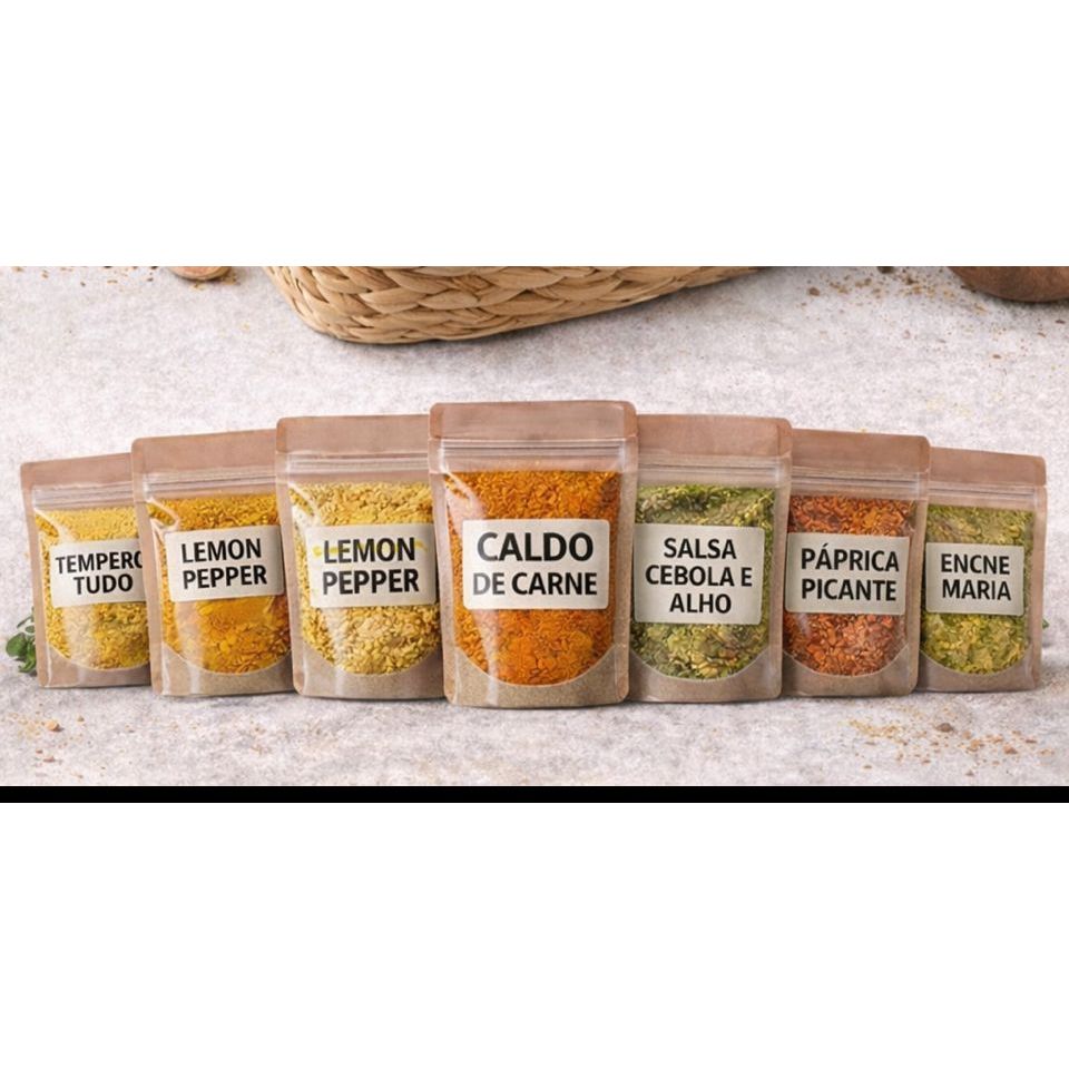 Kit 12 Temperos Selecionados 50g Cada – Mais Vendidos Alta Qualidade