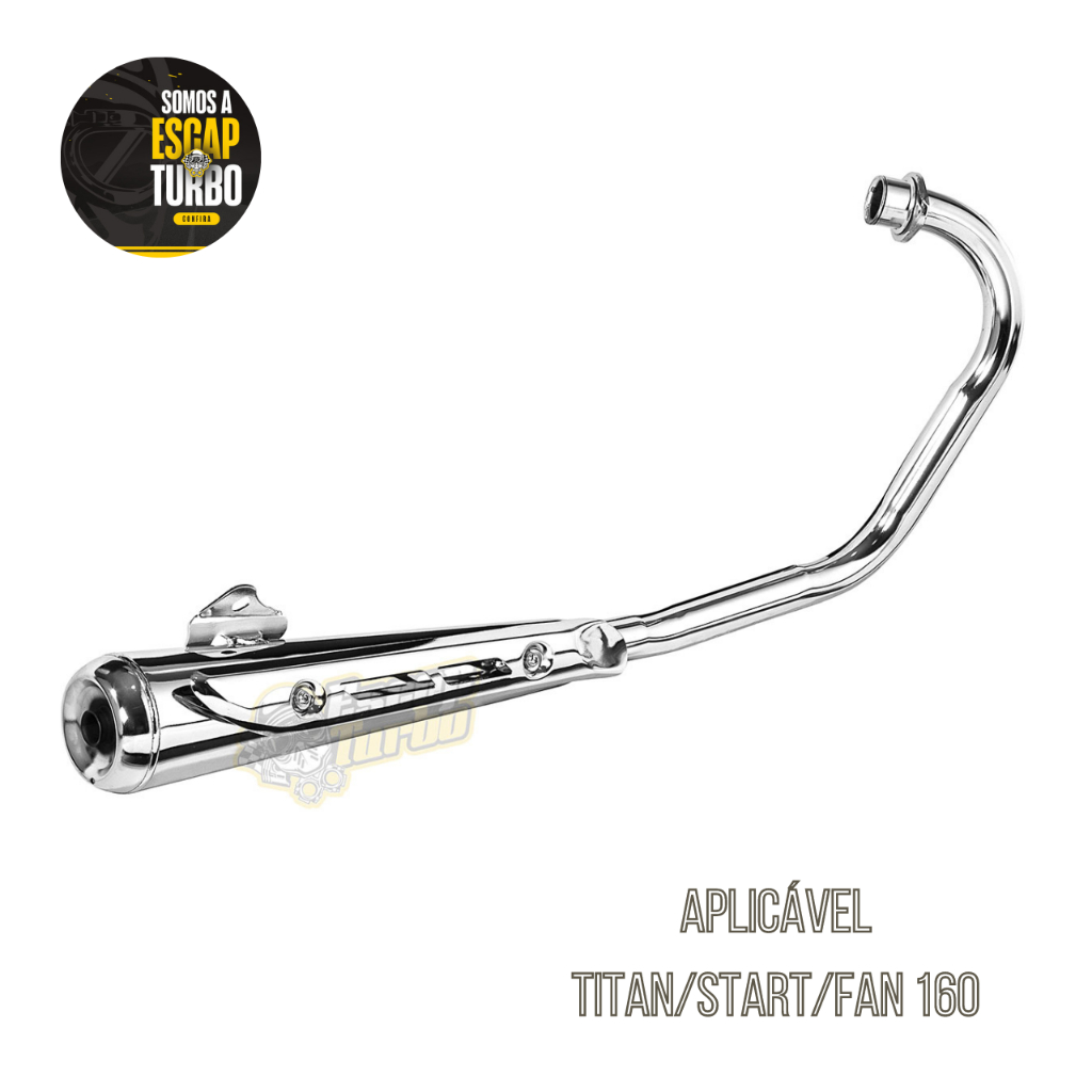 Escapamento Titan 160/ Fan Mini Turuna C/ Protetor Fortuna 2025