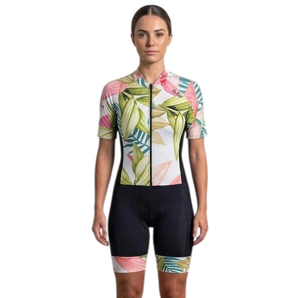 Macaquinho Ciclista Macacão de ciclismo Feminino Forro em GEL BE FAST Bike MTB Pedal