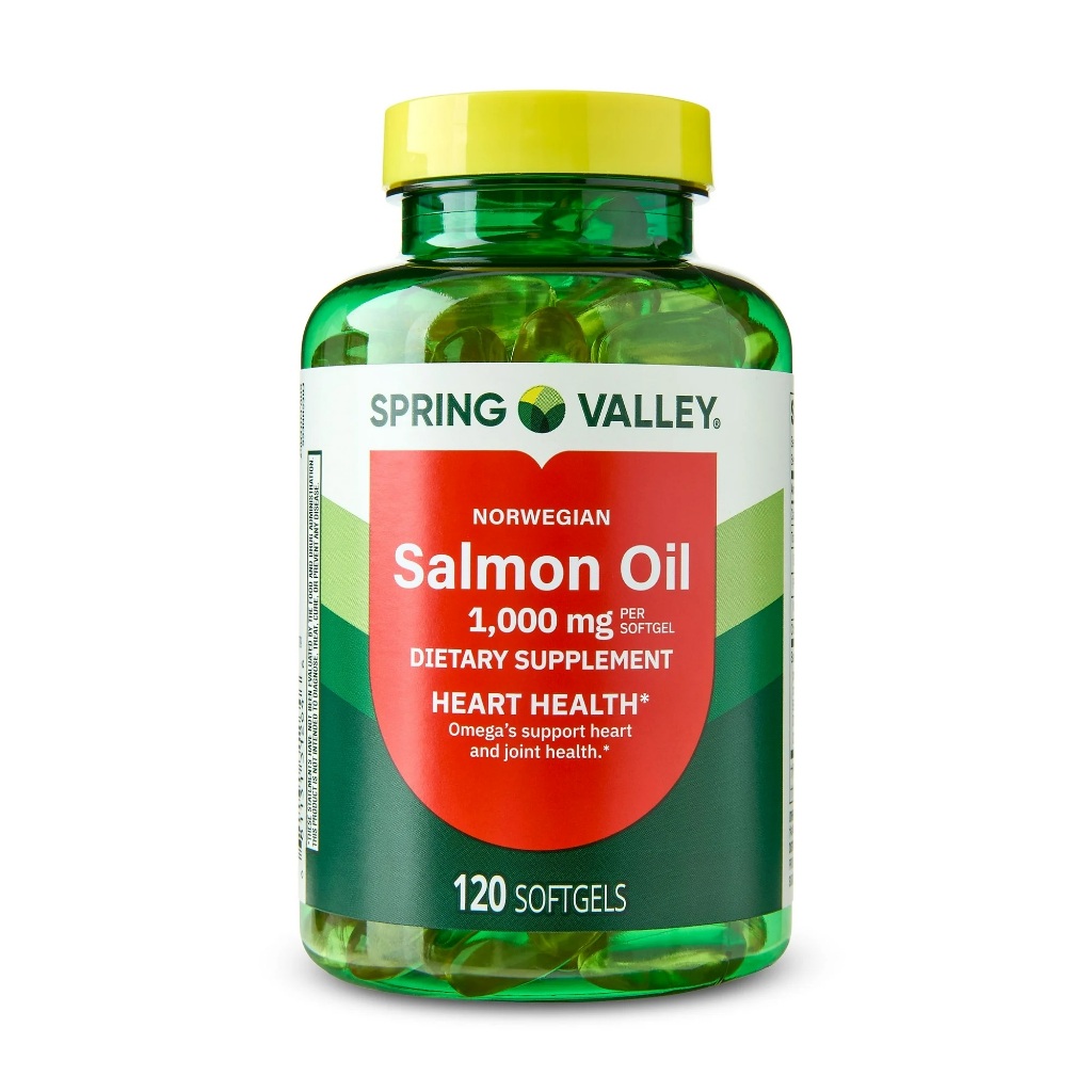Salmon Oil 1,000 Mg Spring Valley Com 120 Softgel