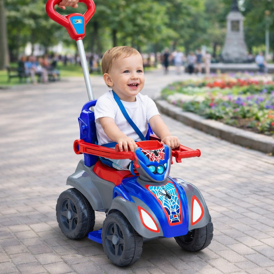 Quadriciclo Carrinho De Passeio Infantil Com Empurrador Bebe Reforçado 👶 Menino Menina bebê passeio