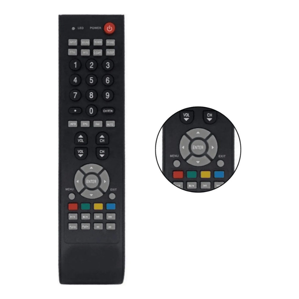 Controle Remoto Para Tv Semp Toshiba Lcd Ct6420 6360 Lc3246 +PILHAS