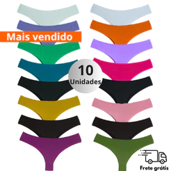Kit Calcinha Corte A Laser Não Marca Na Roupa Sem Costura Tanga Confortável Invisível Escolha A Cor