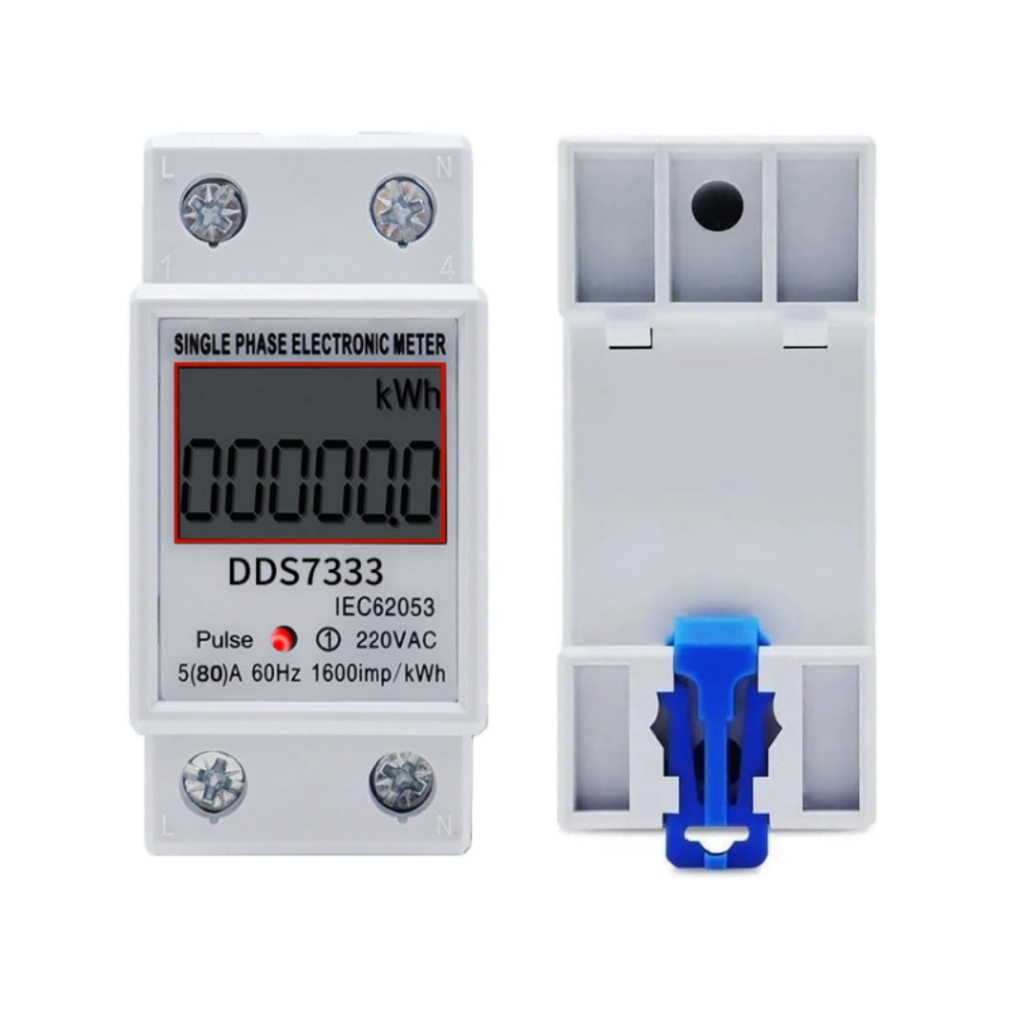 Medidor Consumo De Energia Monofásico 220v 60a/80a Com LCD Display Digital
