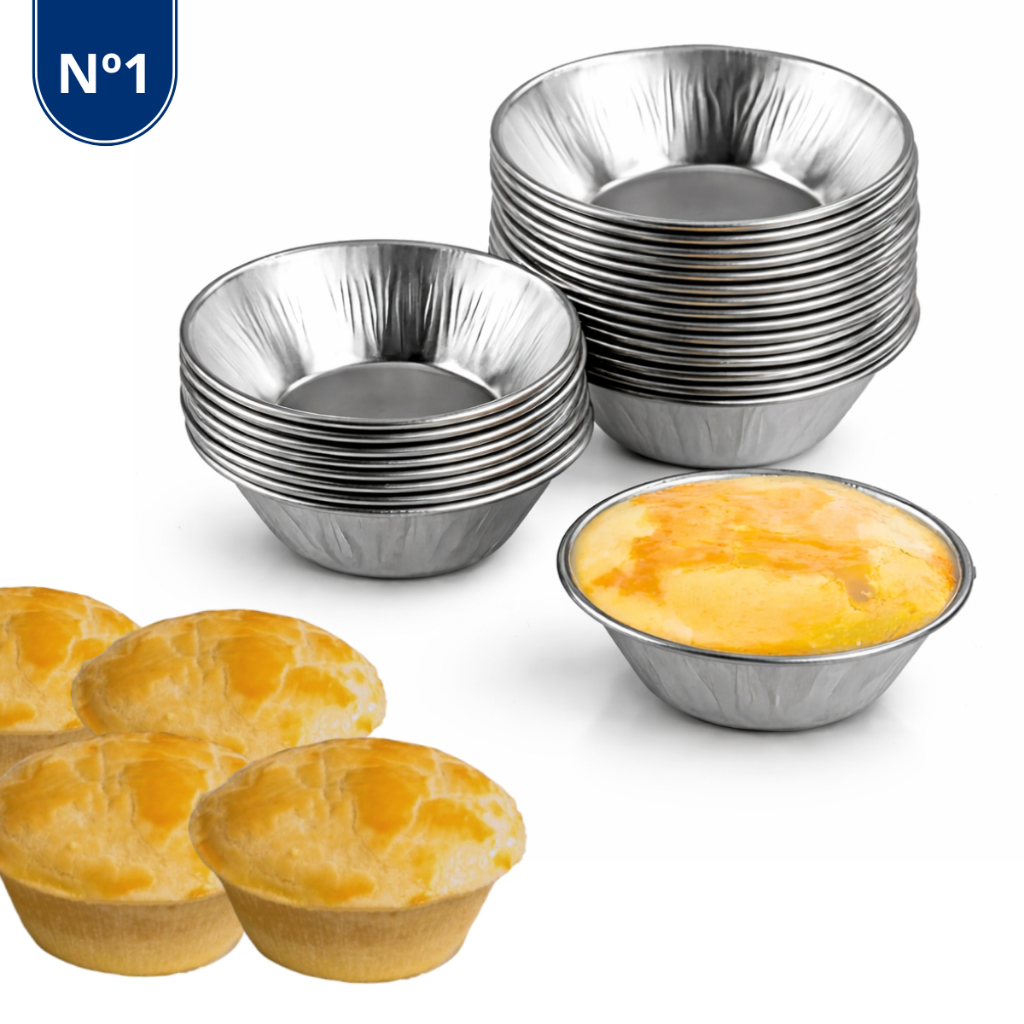Kit Forma Empada Tamanho N°1 Mini Empadinha Forminha Salgado Aniversário Festa Peças em Oferta na Shopee