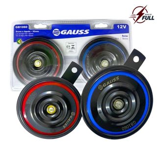 Par Buzina Tipo Disco Paquerinha 12v Buzina Universal Buzina Carro Buzina Moto Buzina Disco Duplo 12v Gauss Alto Forte