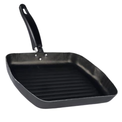Frigideira Bifeteira Grill Antiaderente 28Cm Grafite Nacional