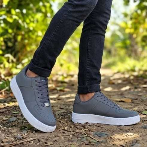 Tenis Casual Masculino Cinza Confortavel Lançamento Envio Rapido