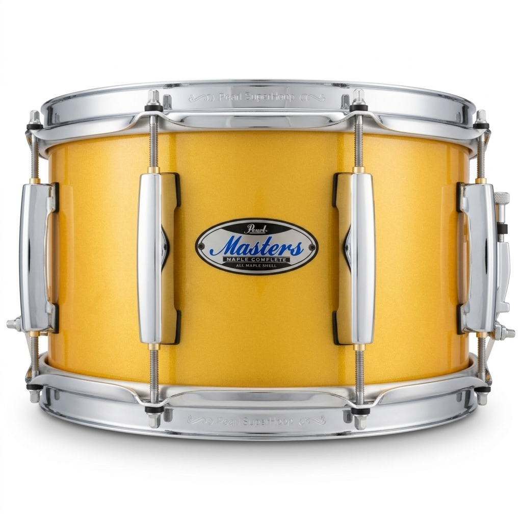 Caixa Pearl New Masters 14X7 Antique Gold 100%  Em Maple