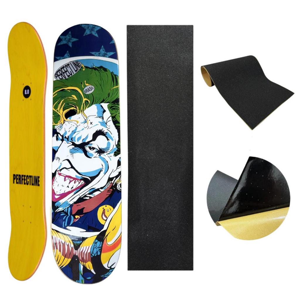 Shape de Skate Profissional Marfim Com Lixa Emborrachada- Coringa Perfecct Line sem limitação de peso