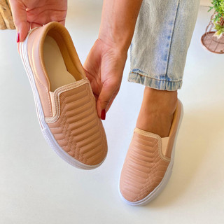 Sapatenis Slip On Feminino Sapatilha Casual Premium Confort Blogueira Promoção Lançamento
