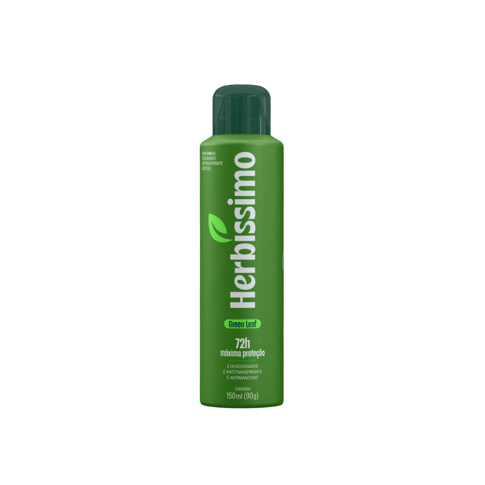 Desodorante Antitranspirante Aerossol Herbíssimo Green Leaf 150Ml