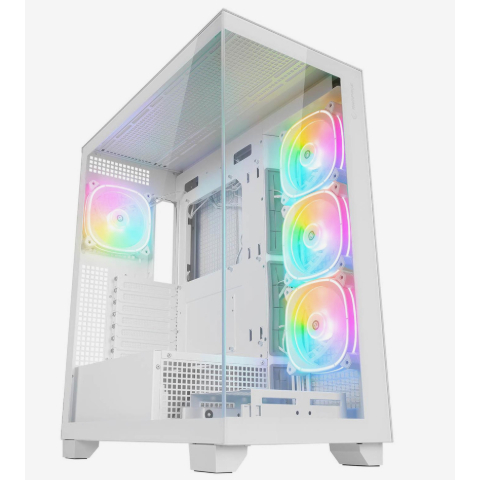 Gabinete gamer ATX - Vidro Temperado - Modelo Torre - Branco  - S/Fans