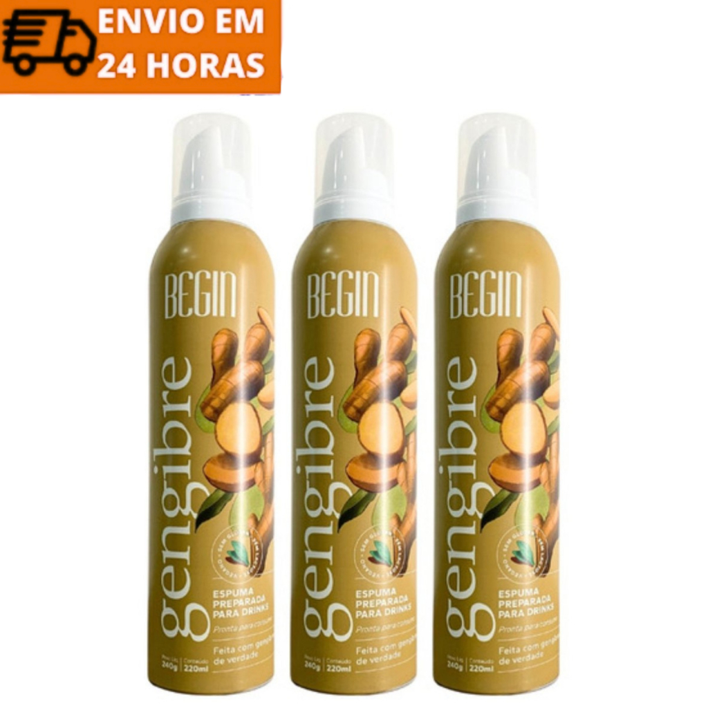 Espuma Sabor Gengibre Begin 3 Unidades