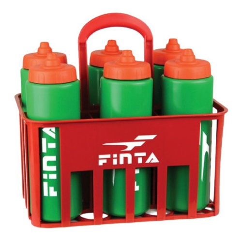 Kit Cesto Porta Squeeze Com 6 Garrafas 1litro Cada Envio Rápido Hidratação Futebol Esportes Volei