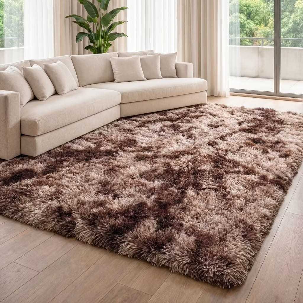Tapete Peludo 200x140 Para Sala Quarto Felpudo Macio Antiderrapante Shaggy Moderno Decorativo Confortável
