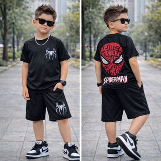 Conjunto Infantil Dry Fit Menino  Verão Camisa e Bermuda Leve 4 a 14 Anos em Oferta na Shopee