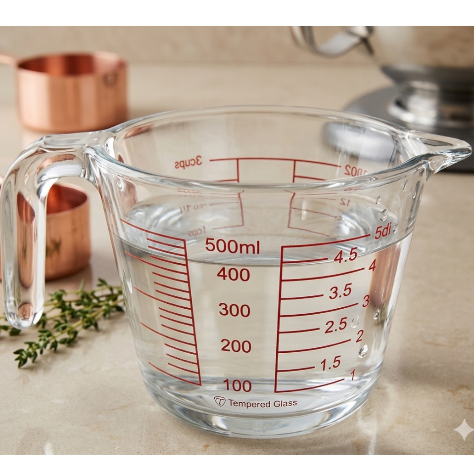 Jarra Medidora Copo Medidas Vidro Temperado 500ml Cozinha