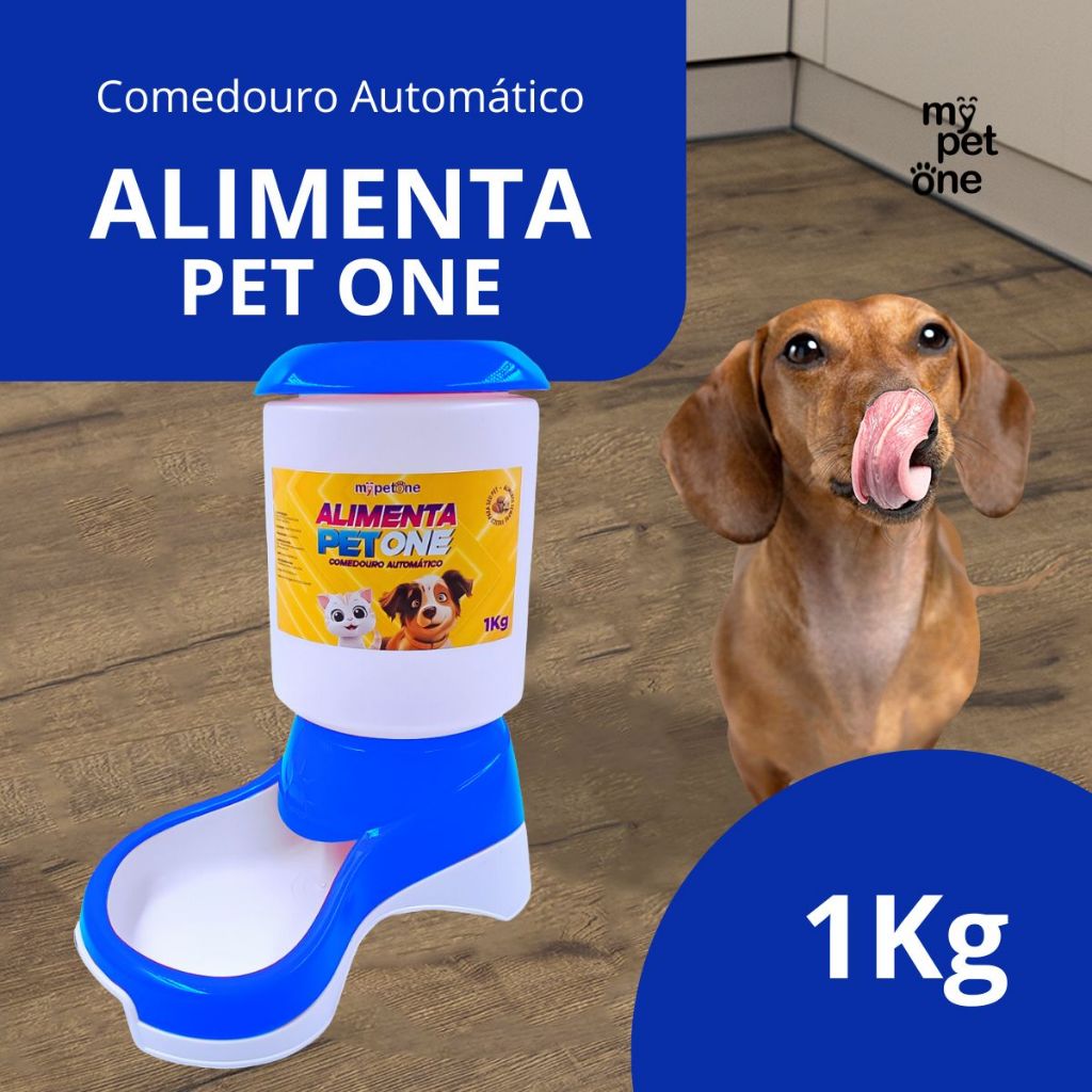 Comedouro Automático Truqys Pets Azul com Galão - 1Kg