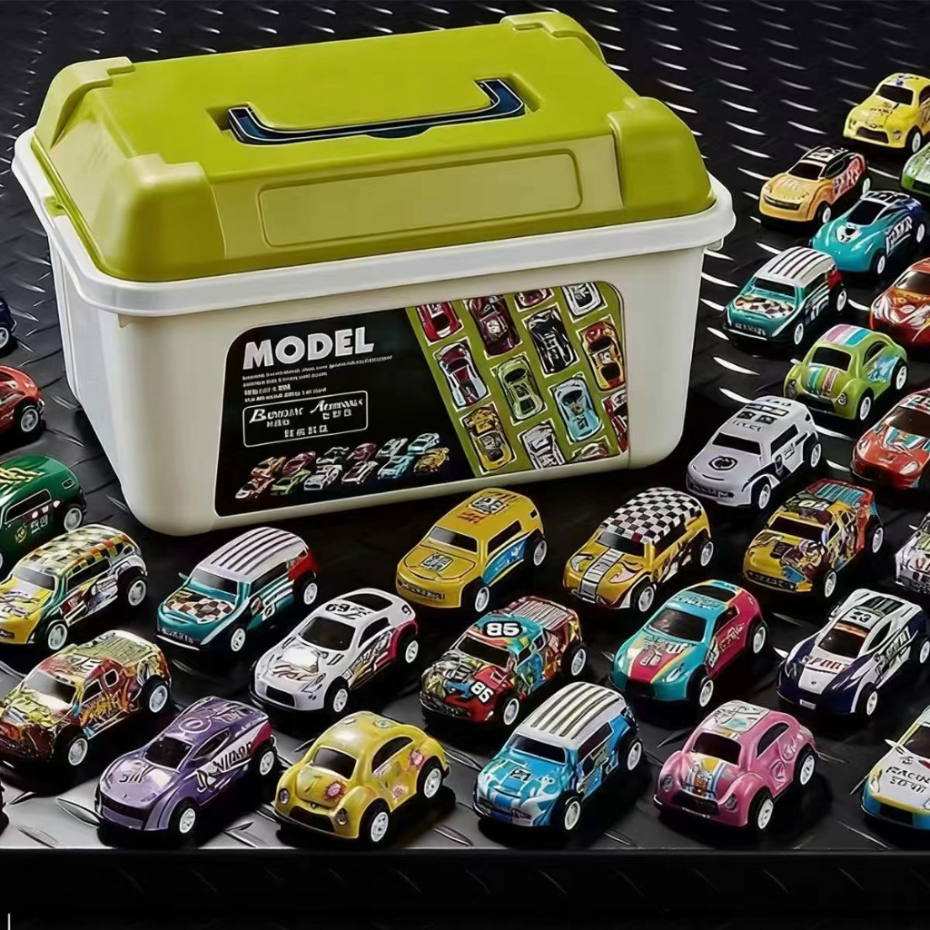 Kit Carrinhos de Brinquedo com Caixa Organizadora - Presente Perfeito para Aventuras e Diversão em Oferta na Shopee