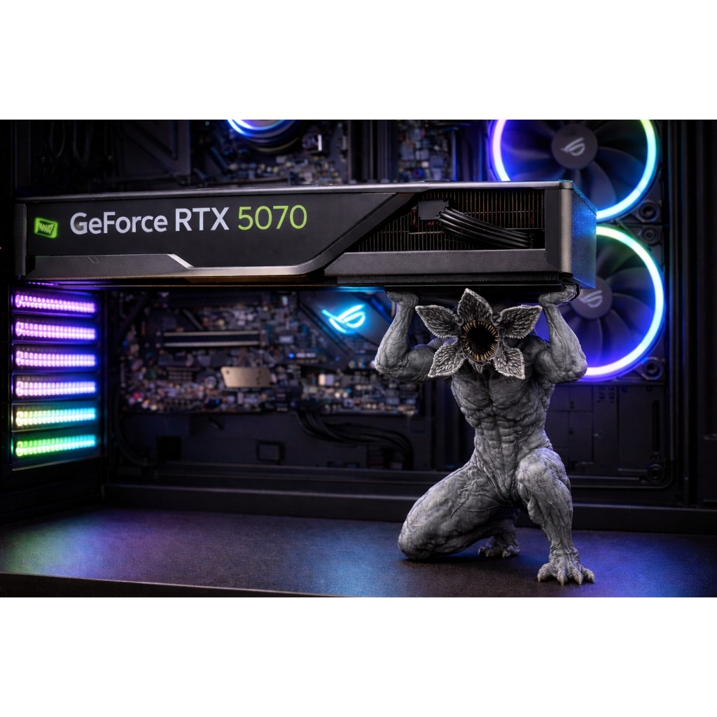 Suporte para Placa de Vídeo Estilo Stranger Things Demogorgon Geek 10 cm GPU HD PC Gamer