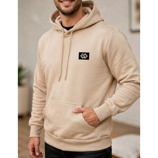 Blusa de Frio Moletom Grosso Feminino Masculino Com Capuz Bolso Flanelado P ao GG + 7 Cores Original