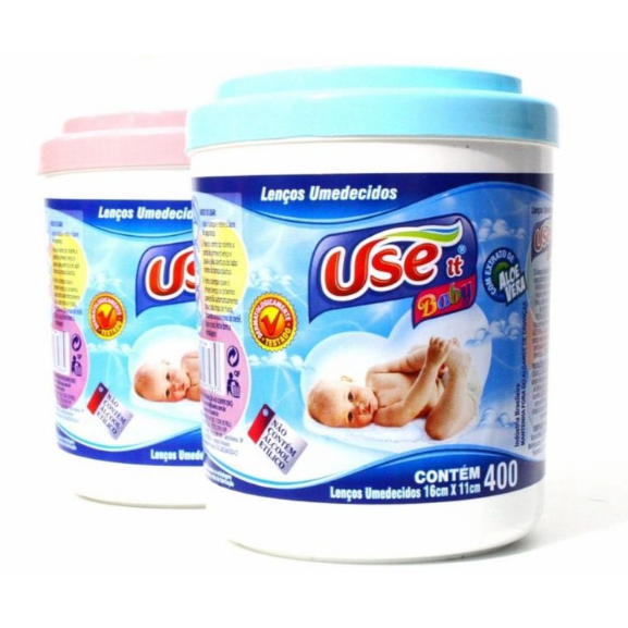 Lenço Umedecido Use It Com 400unids Original