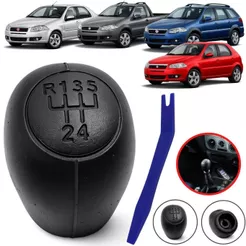 Manopla Bola Cambio Alavanca Para Fiat Palio, Wekeend, Idea, Siena, Strada 2004 2005 2006 até 2009