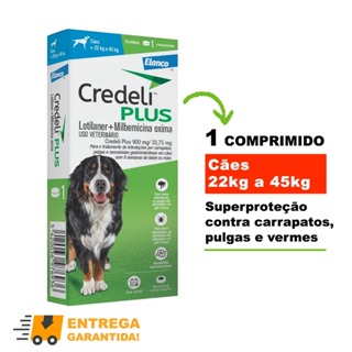 Credeli Plus AntiPulgas e Carrapato 22 a 45kg Elanco com 1 Comprimido em Oferta na Shopee