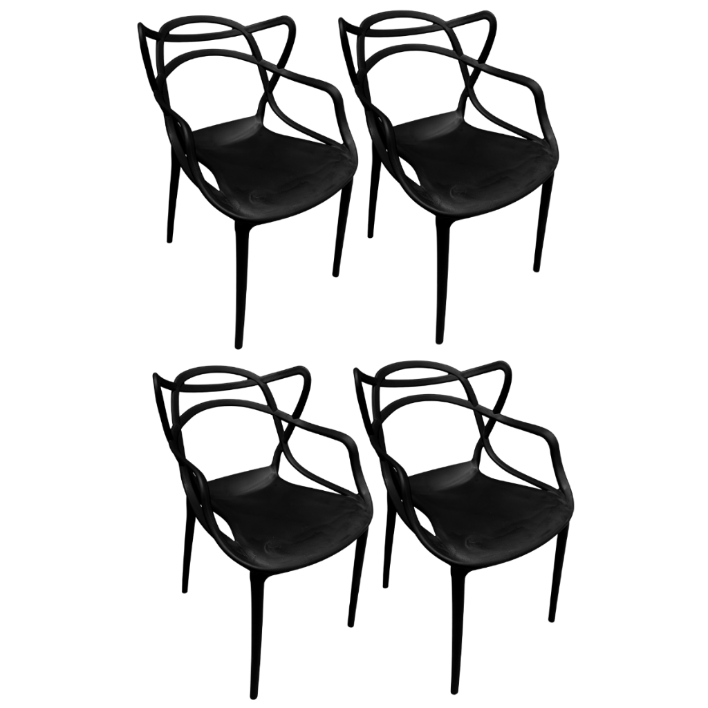 Kit 4 Cadeiras Allegra Jantar Restaurante Bar Igreja Area Gourmet Super Reforçada Premium