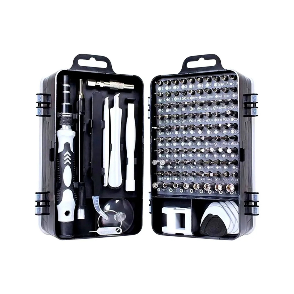 Kit Ferramenta 115 Chaves Manutenção Profissional Precisão Celular Notebook Console Tablet Playstation Iphone