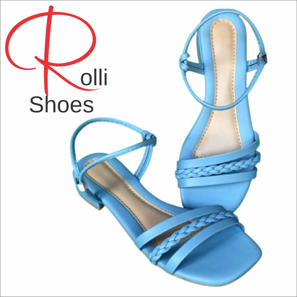 Promoção TOP: Sandália Feminina Ruth Salto, Saltinho, Salto Baixo. Prata 3 tiras
