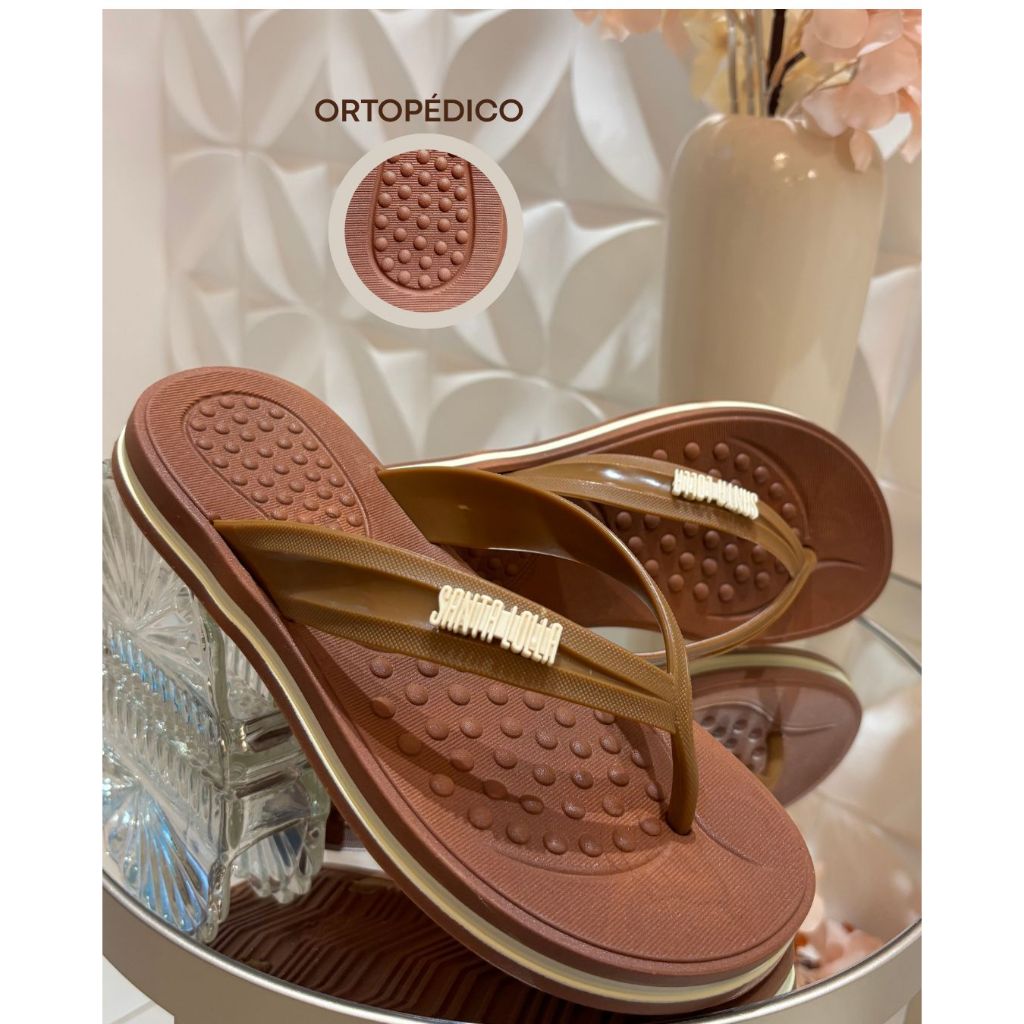 Chinelo Sandália Ortopédica Feminino Confort Antiaderente Macia e Confortável Envio Imediato