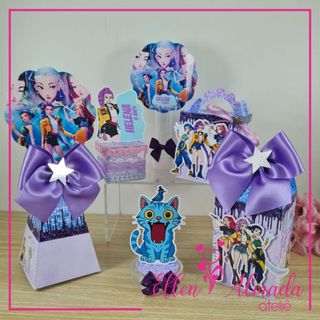 Kit Lembrancinhas Personalizadas Guerreiras do K-Pop-Lembrancinhas Guerreiras do K-Pop-Festa K-Pop