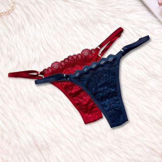 Kit 2 Calcinhas de Renda Regulável Confortável Sem Costura Lingerie Feminina Dia Dia Não Marca em Oferta na Shopee