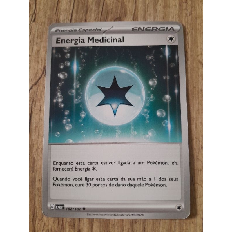 Carta Pokemon Treinador Energia Medicinal Original SP