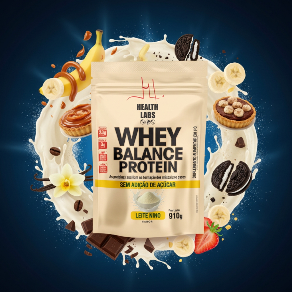 Whey Protein 910g 23g Proteína 3g BCAA Por Dose Hipertrofia Massa Muscular Pós Treino Vários Sabores
