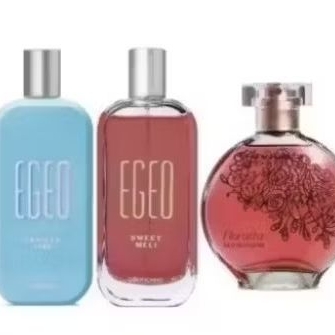 Kit 03 perfumes mulher 01 florata 02 egeos envio imediato