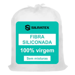 Fibra Siliconada Para Enchimento Branca Refil Almofada Travesseiro Anti Alérgico Silicone Virgem Macio Puff Estofado