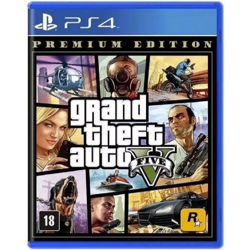 Gta 5 Premium Edition Ps4 Mídia Física Novo Original Com Mapa