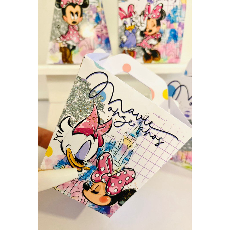KIT  Festa Margarida e Minnei Personalizado  Lembrancinhas - Caixinha Personalizadas