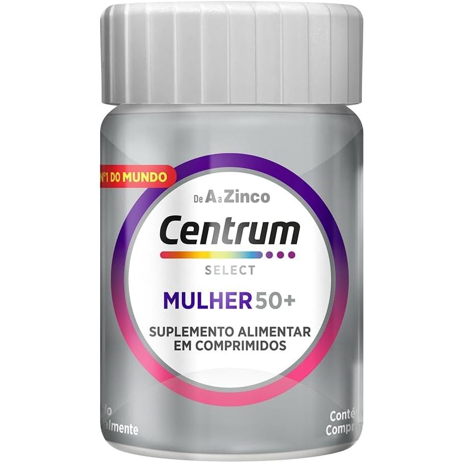 Centrum Multivitaminico Mulher 50 + de A a Zinco, Frasco com 30 Comprimidos
