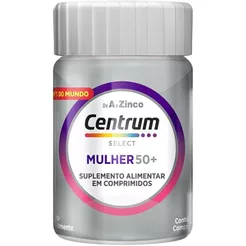 Centrum Multivitaminico Mulher 50 + de A a Zinco, Frasco com 30 Comprimidos