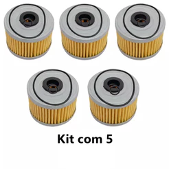 Kit 5 Filtro De Óleo Honda Cbx 250 Twister Cb300 Xr 250 Xre 300 CB 250f (C/Anel Oring)